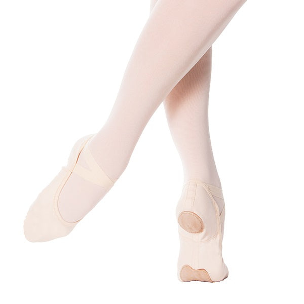 Eurotard A1004 Adult Light Pink Assemble Split Sole Canvas Ballet Shoes
